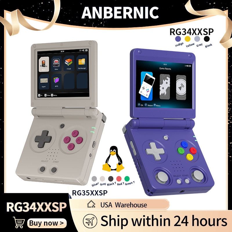 Retro Gaming Play Zone - Anbernic RG34XXSP RG35XXSP Console di gioco