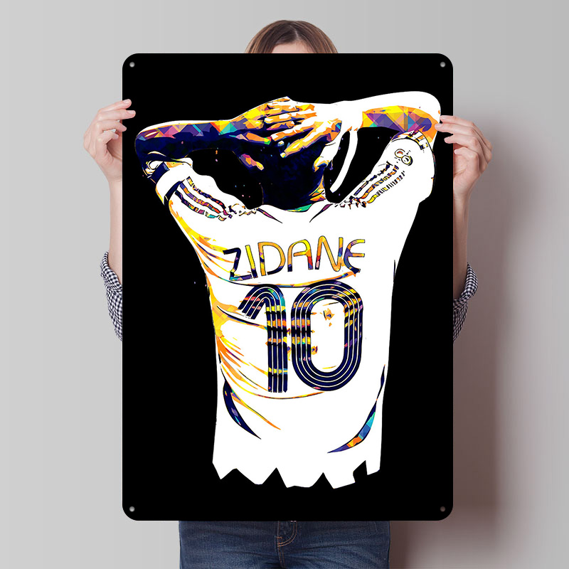 Retro Gaming Jersey - Poster in Metallo Maglia da Calcio