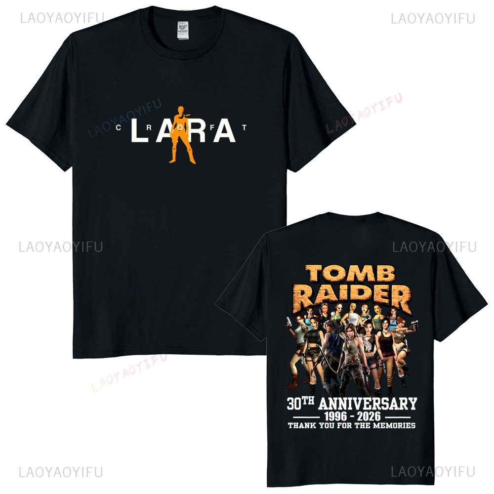 Retro Gaming T Shirt - Tomb Raider 30th Anniversary T-shirt vintage