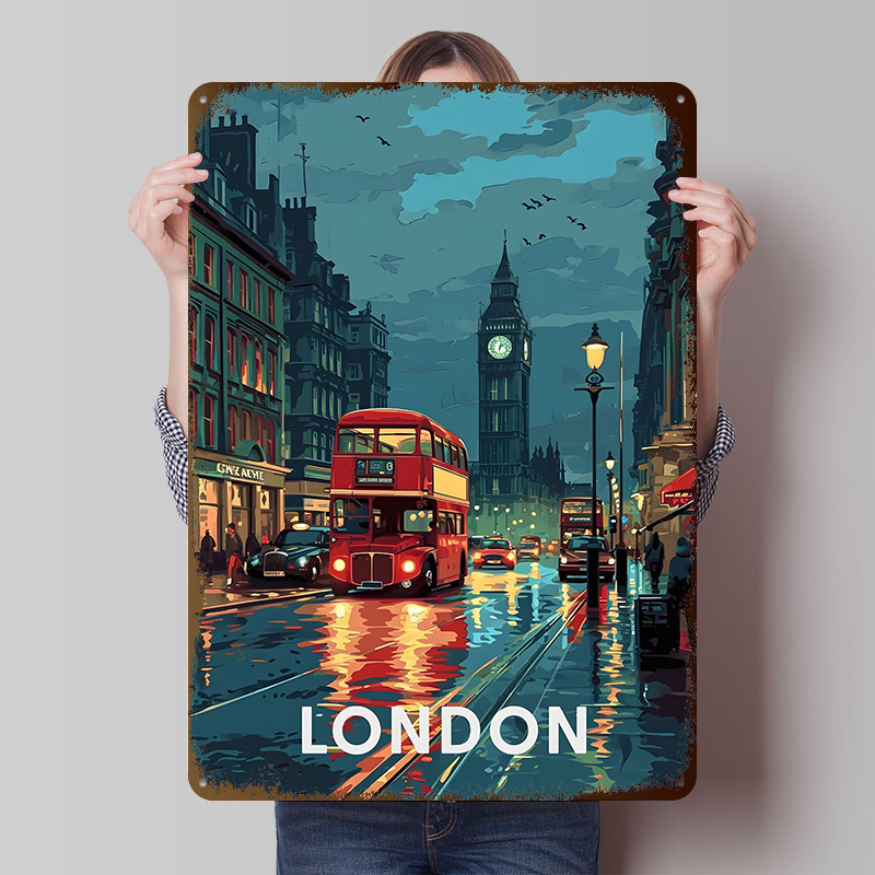 Retro Gaming London - Poster in Latta del Big Ben