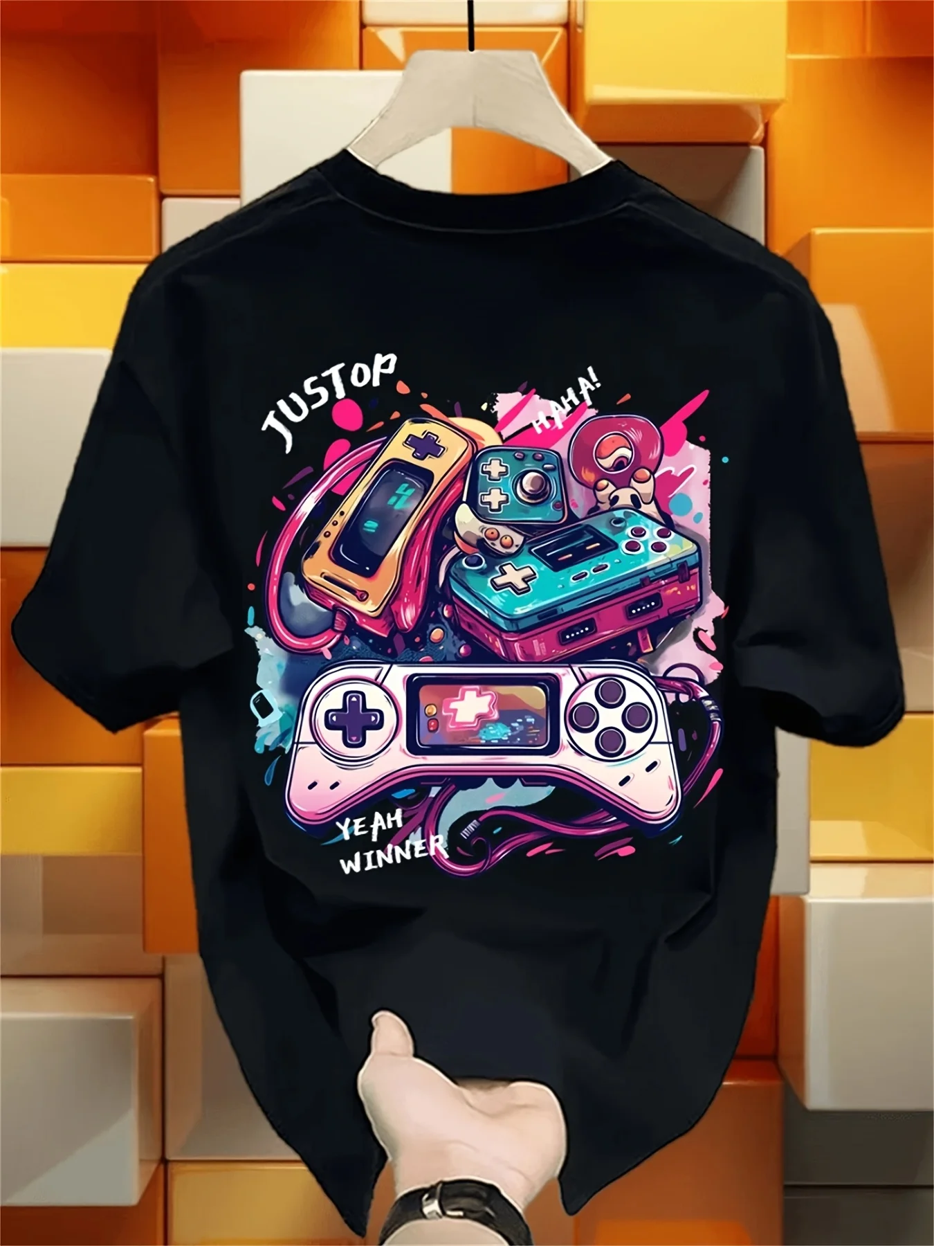 Retro Gaming Jersey - T-shirt con stampa fronte-retro con grafica