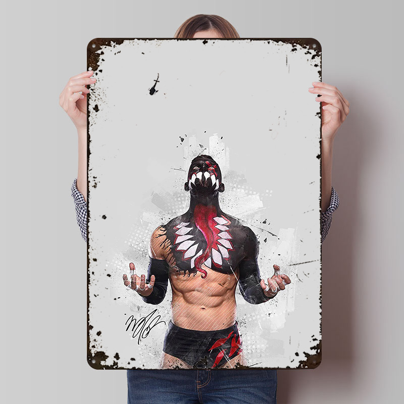 Retro Gaming Desk - Finn Balor Poster Personalizzato Wall Art