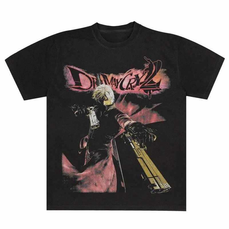 Retro Gaming T Shirt - T-shirt Devil May Cry 2 Dante,
