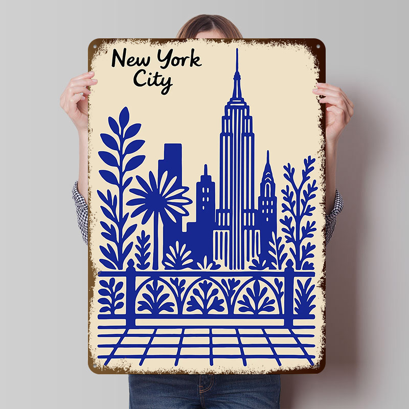 Retro Gaming York - Poster blu di New York City,