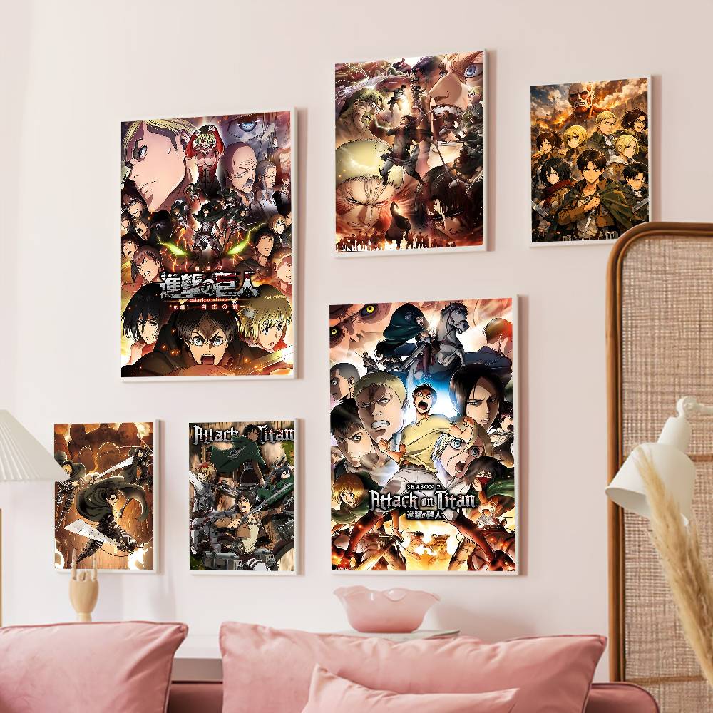 Retro Gaming Bar - Poster Adesivi di Attack on Titan,