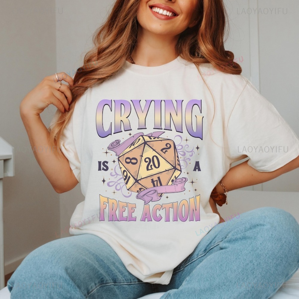 Divertente DnD Piangere È Una  - Retro Gaming T Shirt recensione e prezzo
