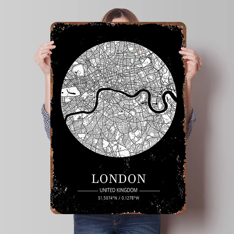 Targa in Latta con Mappa di Lo - Retro Gaming London recensione e prezzo