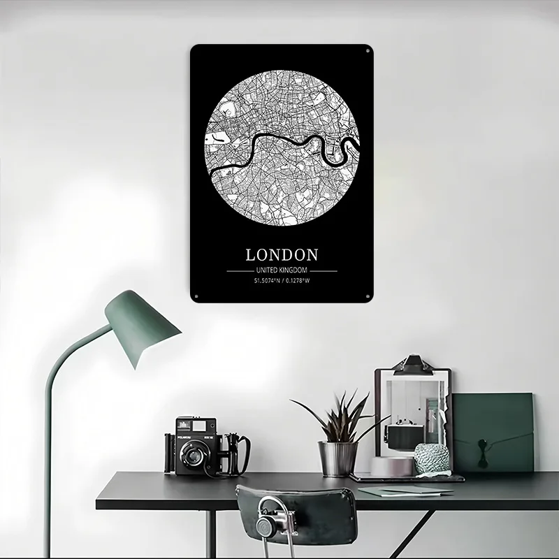 Targa in Latta con Mappa di Lo - Retro Gaming London recensione e prezzo