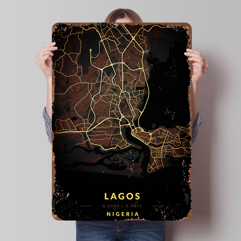 Poster Mappa della Città di La - Retro Gaming Bar recensione e prezzo