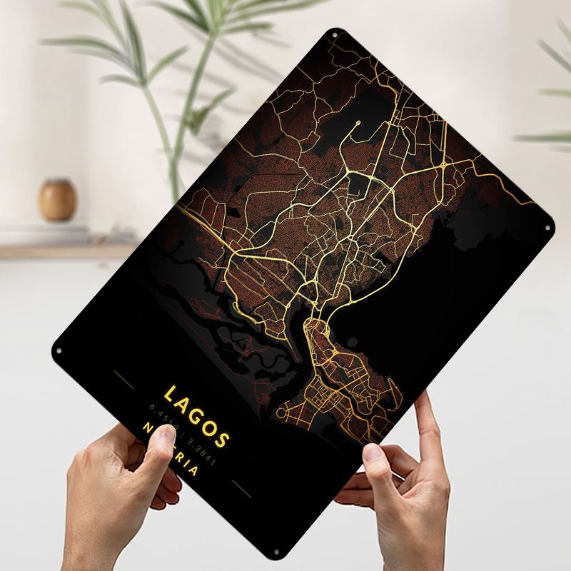 Poster Mappa della Città di La - Retro Gaming Bar recensione e prezzo