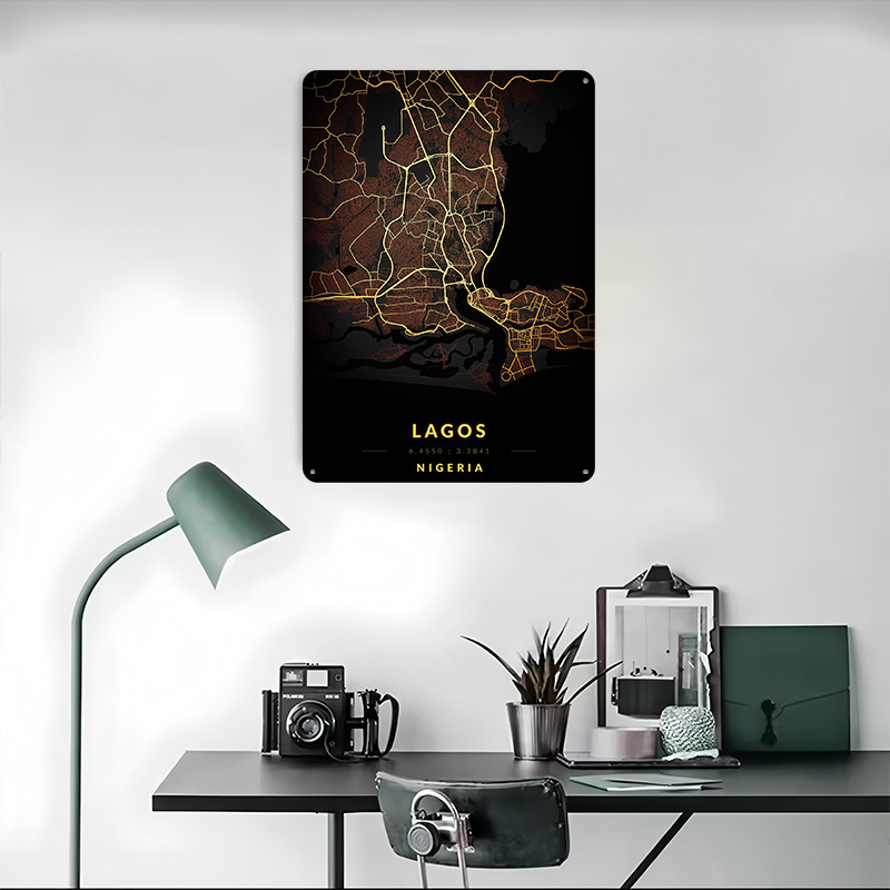 Poster Mappa della Città di La - Retro Gaming Bar recensione e prezzo