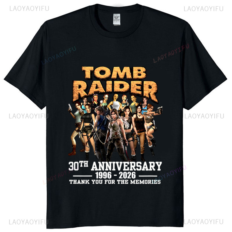 Tomb Raider 30th Anniversary T - Retro Gaming T Shirt recensione e prezzo