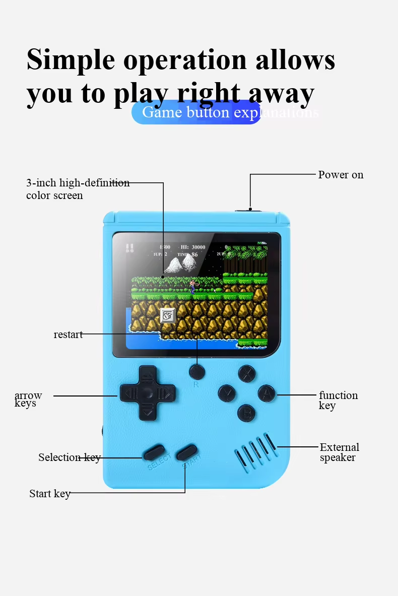 Console di gioco portatile ret - Retro Gaming Play Zone recensione e prezzo