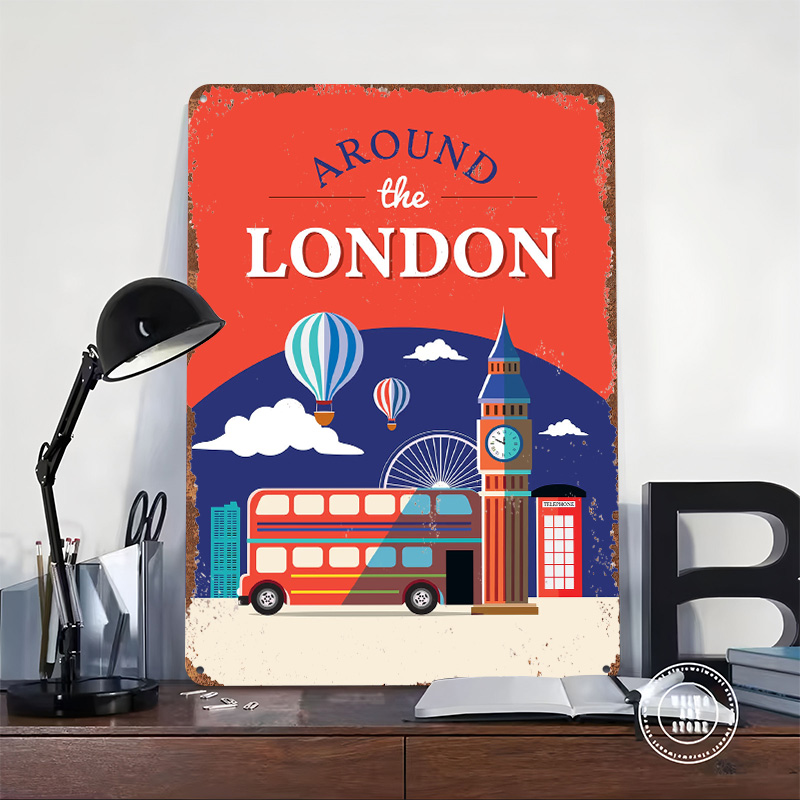 Poster Metallico 'Around the L - Retro Gaming London recensione e prezzo