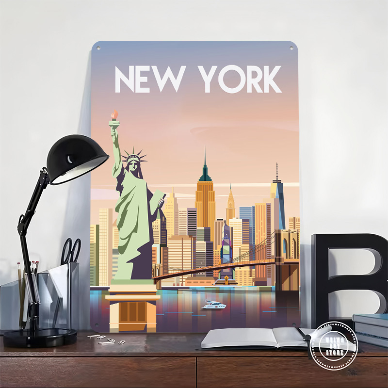 Poster in Metallo di New York, - Retro Gaming York recensione e prezzo
