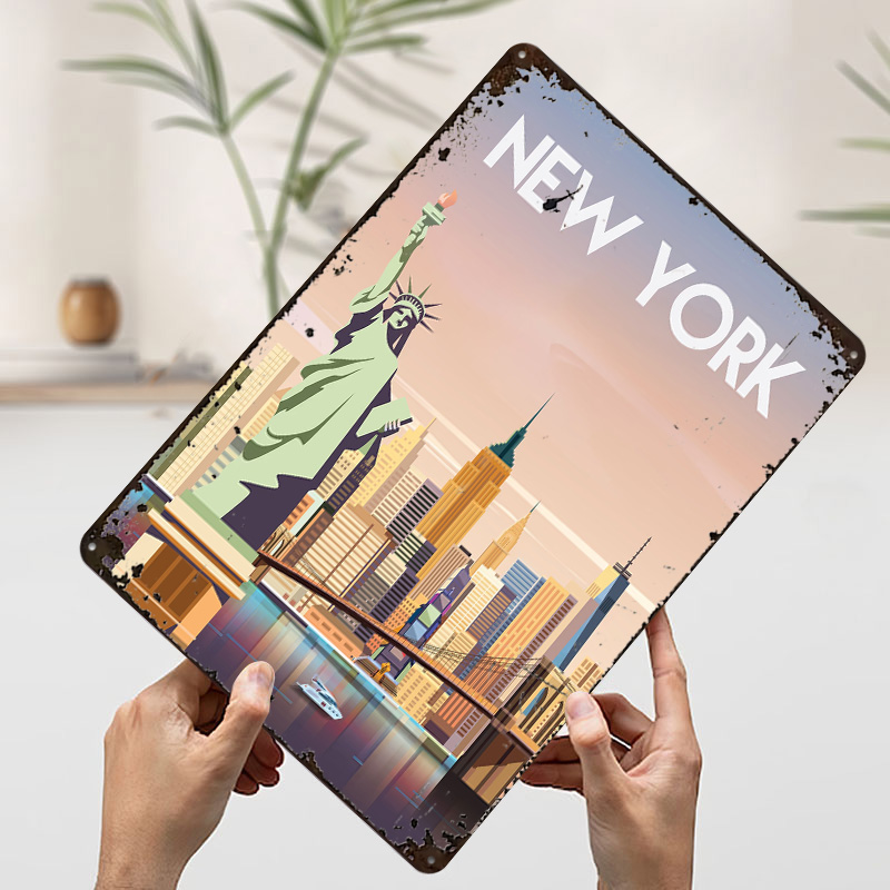 Poster in Metallo di New York, - Retro Gaming York recensione e prezzo