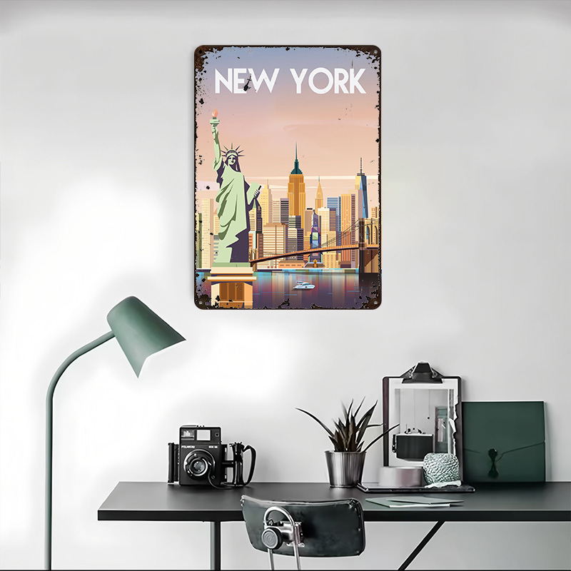 Poster in Metallo di New York, - Retro Gaming York recensione e prezzo