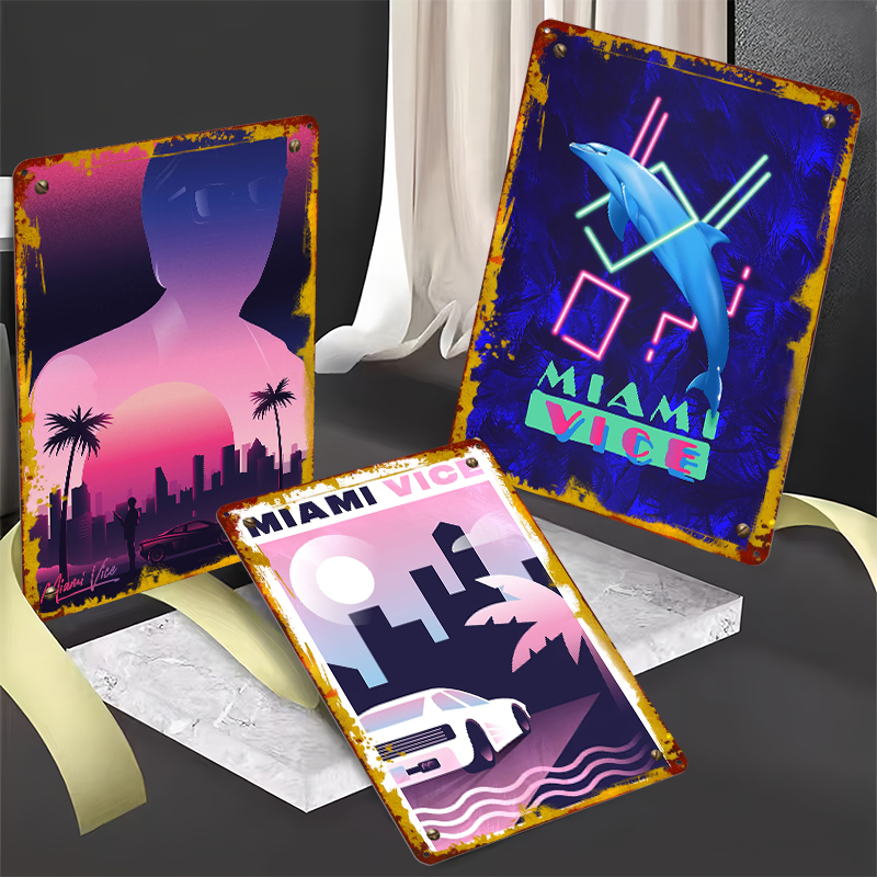 Miami Vice Poster stampati Per - Retro Gaming Desk recensione e prezzo