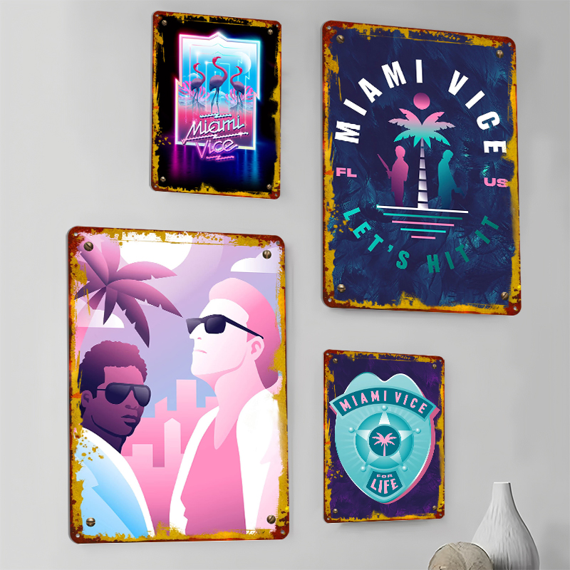 Miami Vice Poster stampati Per - Retro Gaming Desk recensione e prezzo