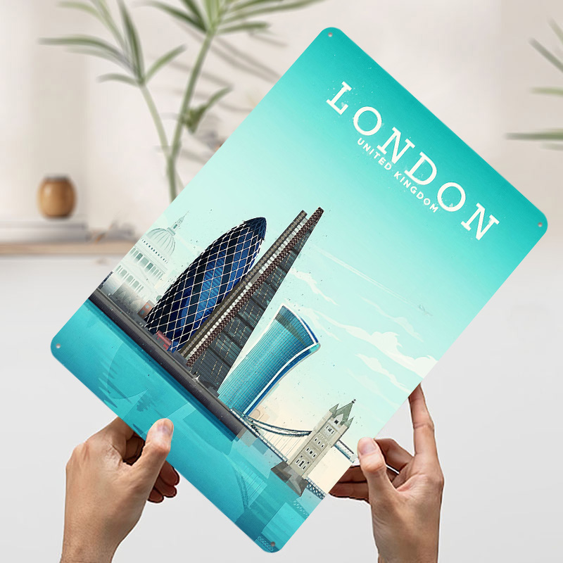 Poster Metallico di Londra, Ar - Retro Gaming London recensione e prezzo