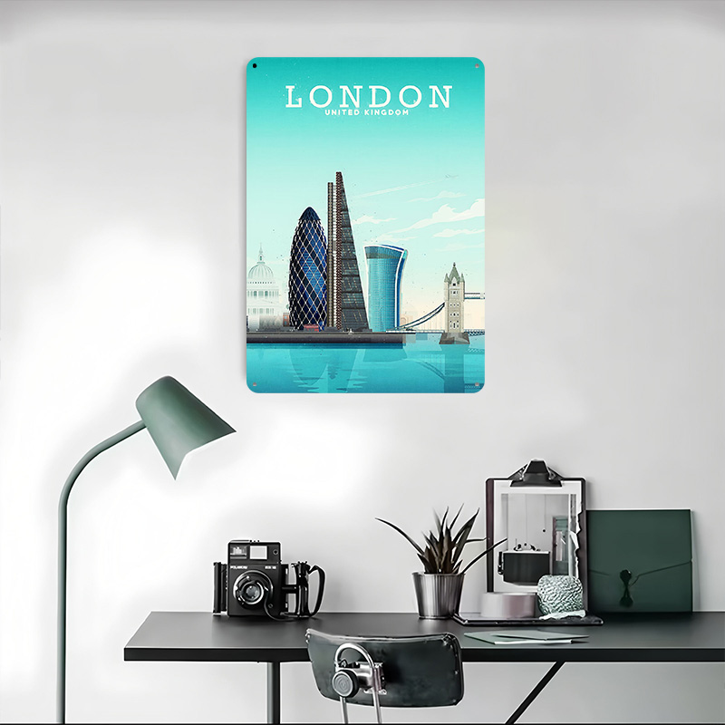 Poster Metallico di Londra, Ar - Retro Gaming London recensione e prezzo